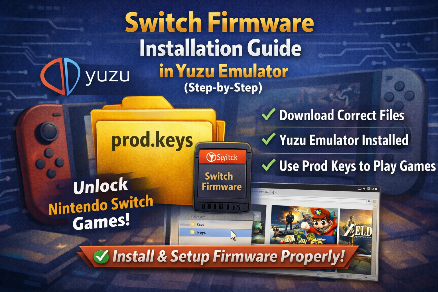 How to Install Nintendo Switch Firmware in Yuzu Emulator (Step-by-Step Guide)