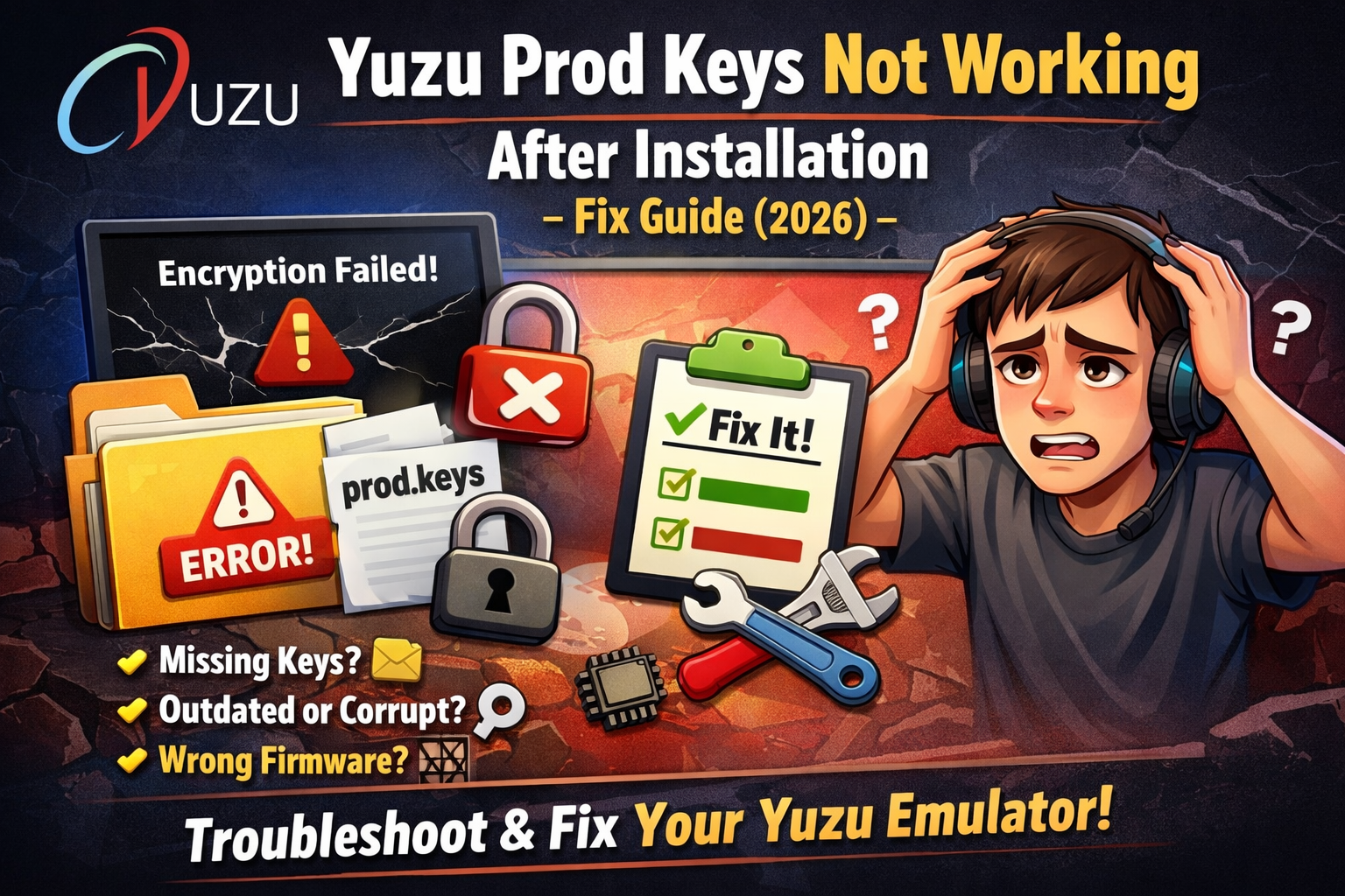 Yuzu Prod Keys Not Working After Installation – Fix Guide (2026)